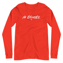 Load image into Gallery viewer, "No Excuses." Unisex Long Sleeve Tee