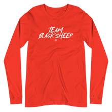 Load image into Gallery viewer, "Team Black Sheep" Unisex Long Sleeve Tee