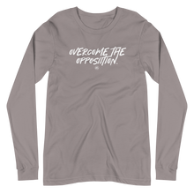 Load image into Gallery viewer, "Overcome The Opposition" Unisex Long Sleeve Tee