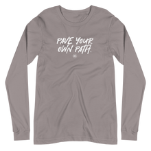Load image into Gallery viewer, "Pave Your Own Path" Unisex Long Sleeve Tee
