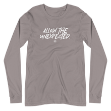 Load image into Gallery viewer, &quot;Allow the Unexpected&quot; Unisex Long Sleeve Tee
